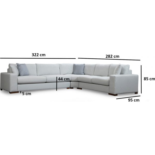 Ecksofa Lombardo - Beige Ecksofa Lombardo - Beige