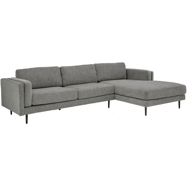 Stansted Sofa mit Diwan rechts - Grau