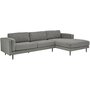 Stansted Sofa mit Diwan rechts - Grau