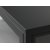 Schwarzer Metallschrank Toddy mit Glastr H160 cm
