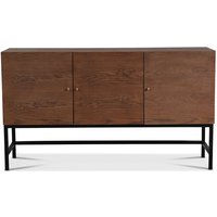 Carl Sideboard mit 3 Türen - braun gebeizte Eiche Carl Sideboard mit 3 Türen - braun gebeizte Eiche