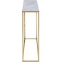 Alisma Konsolentisch 110 cm - Weier Marmor/Gold