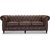 Chesterfield Cambridge 3-Sitzer Sofa - Vintage Stoff + Mbelpflegeset fr Textilien