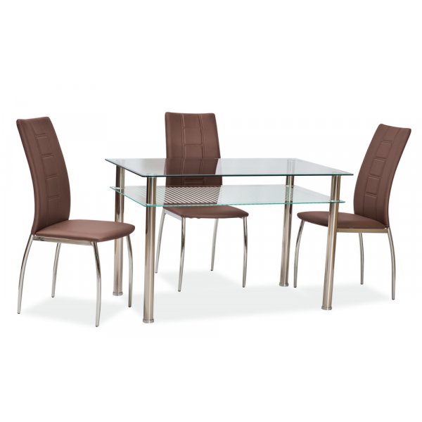 Ektorp 100 cm Esstisch - Chrom