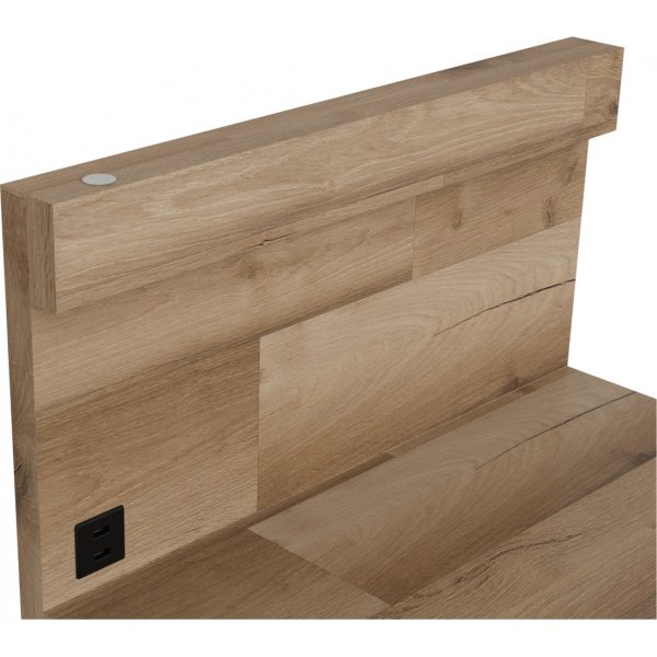 Arica Nachttisch rechts - Eiche/grau Arica Nachttisch rechts - Eiche/grau