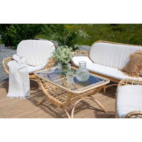 Moana Couchtisch - Natur/Transparent