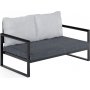 Montreal 2-Sitzer-Sofa - Grau + Textilreinigung fr Mbel