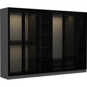 Cavolo Kleiderschrank 270 cm, Variante A - Anthrazit