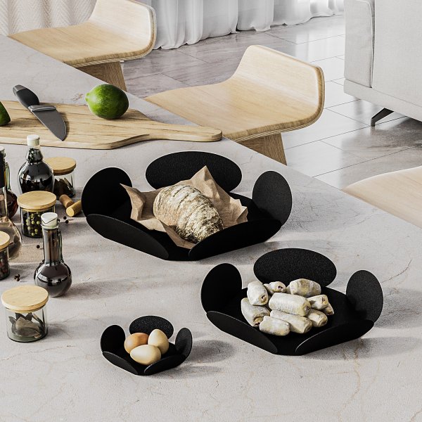 Rhodes Dekoschale - Schwarz Rhodes Dekoschale - Schwarz