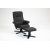 Oslo Reclinersessel mit Hocker - Cortina schwarz + Mbelpflegeset fr Textilien