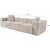 Lora 3-Sitzer-Sofa - Mocca