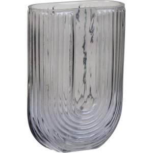 Florero Vase U-Form - Rauchglas
