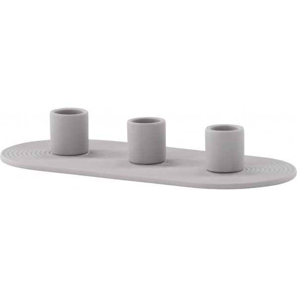 Diane Kerzenhalter 24 x 10,5 x 4 cm - Grau Diane Kerzenhalter 24 x 10,5 x 4 cm - Grau