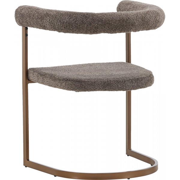 Esszimmerstuhl \\\"Morning\\\" - braunes Bouclé Esszimmerstuhl \\\"Morning\\\" - braunes Bouclé