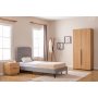 Lody Einzelbett 90 x 200 cm - Grau