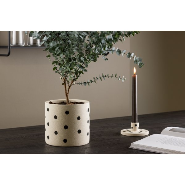 Sane Topf 18 x 17 cm - Schwarz/Wei