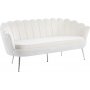 Monaco 3-Sitzer Sofa - Beige/Chrom + Textilreinigung fr Mbel