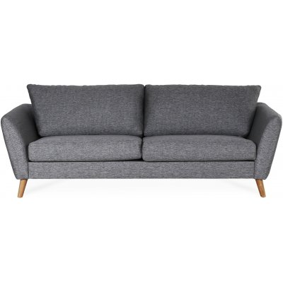 Country 3-Sitzer Sofa - Grau (Stoff) + Mbelpflegeset fr Textilien