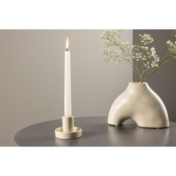Ceco Kerzenhalter - Beige/Schwarz Ceco Kerzenhalter - Beige/Schwarz