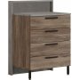 Home Kommode - Braun/Grau