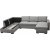 Solna U-Sofa 309 cm - Hellgrau + Fleckentferner fr Mbel