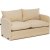 Saga 2-Sitzer-Schlafsofa XL - Creme