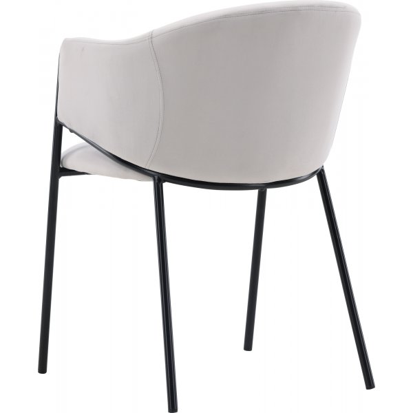 Evelina Esszimmerstuhl - Grauer Samt Evelina Esszimmerstuhl - Grauer Samt