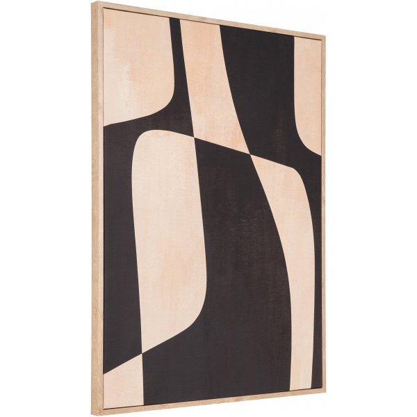 Kapstadt-Leinwandgemlde 50 x 70 cm - Schwarz/Beige