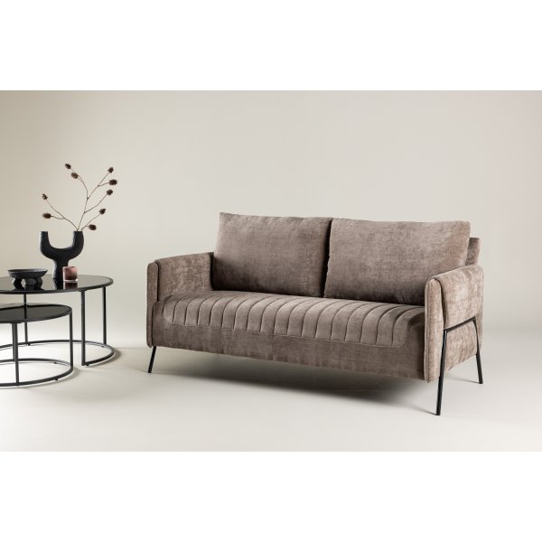 Indigofarbenes 2-Sitzer-Sofa - Beige Indigofarbenes 2-Sitzer-Sofa - Beige