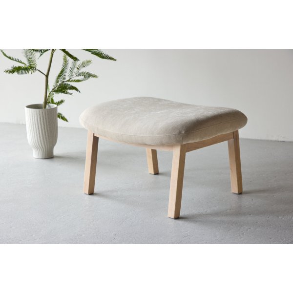 Rile Ottoman - Weiß/Beige