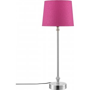 Liam Tischlampe - Fuchsia/Chrom - 56 cm