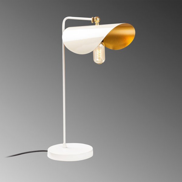 Sivani Tischlampe 4 - Wei�/Gold