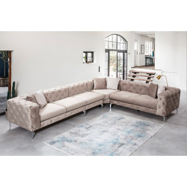 Ecksofa Como - Beige