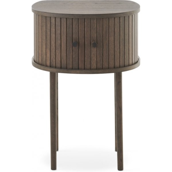 Nachttisch Slide - Braun lackierte Eiche