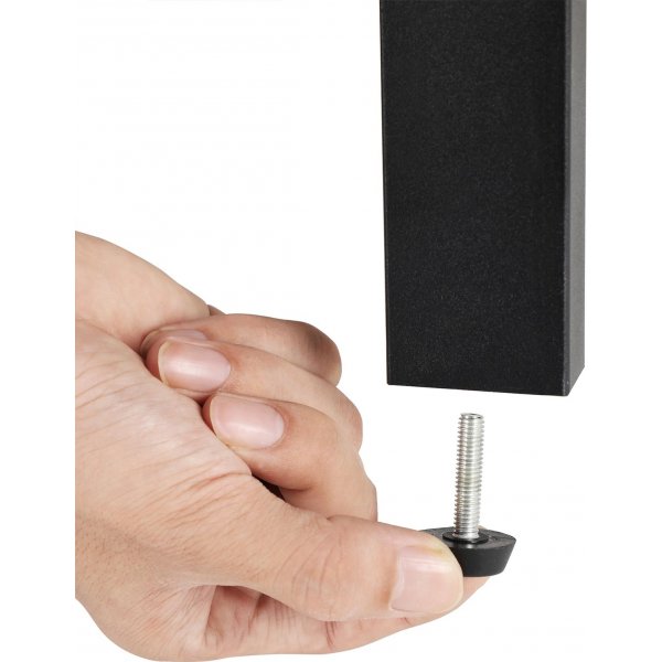 Nilla Eckregal 125 cm - Braun/Schwarz Nilla Eckregal 125 cm - Braun/Schwarz