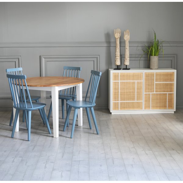 Blauer Steckstuhl (blau RAL5007) + M�belreinigung