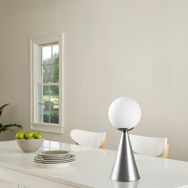 Gondola Tischlampe - Silber/Wei�
