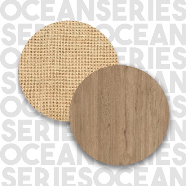 Ocean Beistelltisch 47,8/52,8 x 24,5/29,5 cm - Walnuss/Eiche