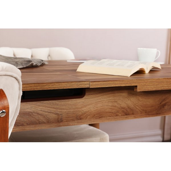 Vinci Esstisch 130-160 cm - Nussbaum Vinci Esstisch 130-160 cm - Nussbaum