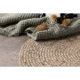 Oliventeppich - Jute