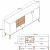 Nappa-Sideboard - Weier Marmor/Walnuss