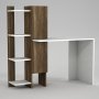 Gina Schreibtisch 90x45 cm - Wei/Walnuss