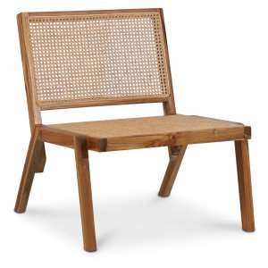 Rizz Loungesessel - Teak / Rattan + Mbelpolitur