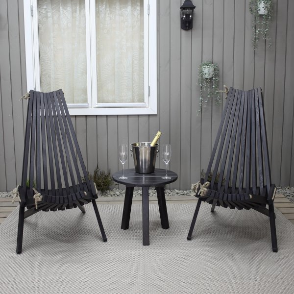 Kalkutta-Stuhl - Schwarz Kalkutta-Stuhl - Schwarz