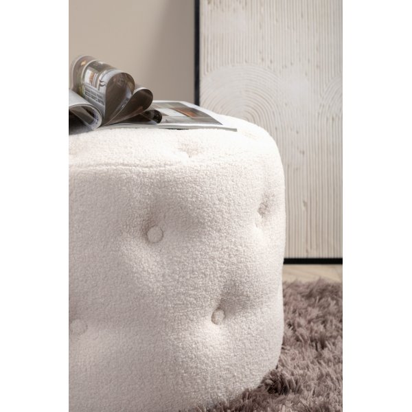 Respit Hocker - Wei�er Teddy