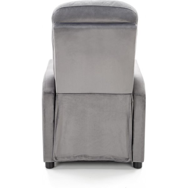 Gunvor Liegesessel aus grauem Samt Gunvor Liegesessel aus grauem Samt