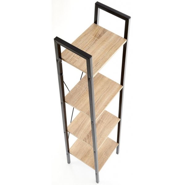 Perlie Bücherregal - Sonoma-Eiche/Schwarz Perlie Bücherregal - Sonoma-Eiche/Schwarz