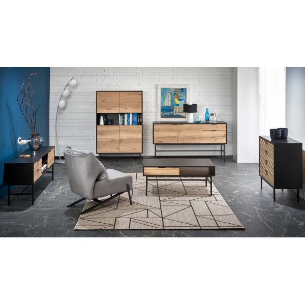 Laguna Couchtisch 110 x 60 cm - Artisan Eiche/schwarz