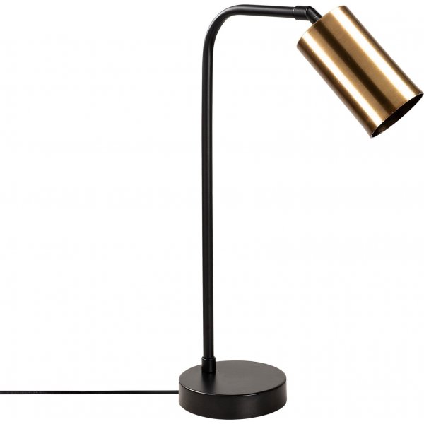 Smaragd-Tischlampe - Schwarz/Vintage