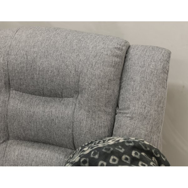 Ecksofa Peking - Grau + Fleckentferner fr Mbel